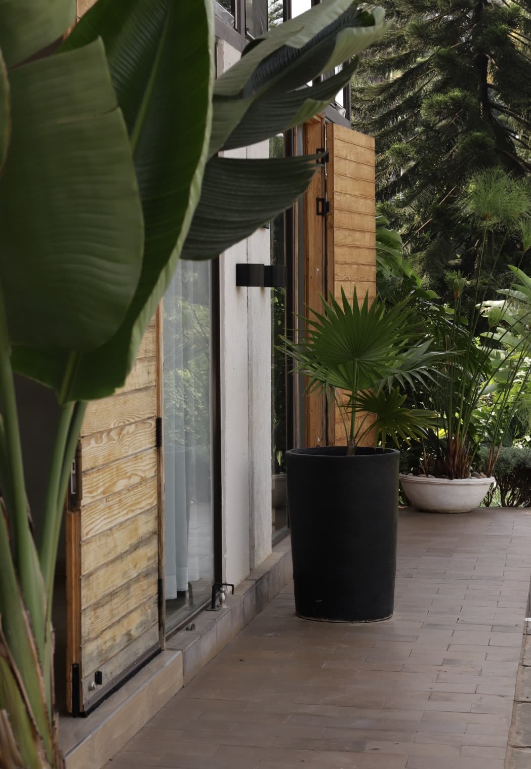 Garden entrance walkway